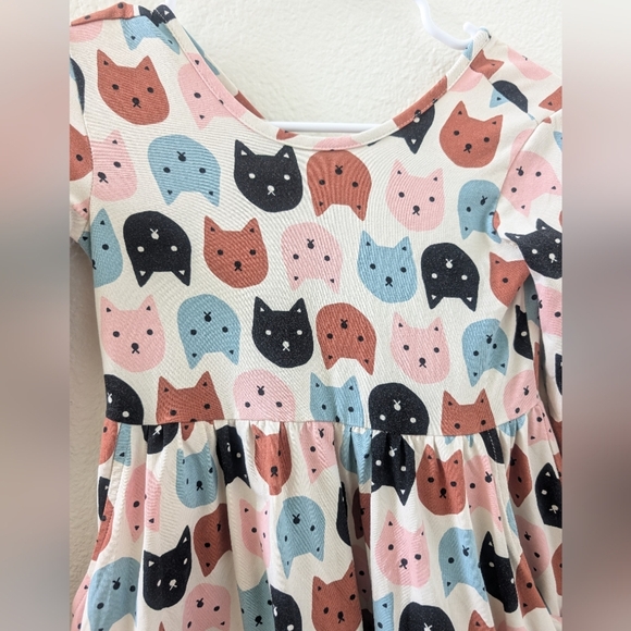 Hanna Andersson Celebration Skater Dress Copy Cats 8 Pockets - Picture 2 of 4